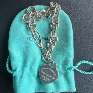 Tiffany & Co Heart Tag Charm Bracelet